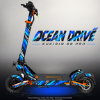 KUKIRIN G2 PRO SKIN | OCEAN DRIVE – Designvisualisierung mit Licht in der Skinfarbe; Scooter nicht enthalten, Beleuchtung separat erhältlich