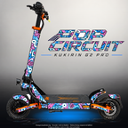 KUKIRIN G2 PRO SKIN | POP CIRCUIT – Designvisualisierung mit Licht in der Skinfarbe; Scooter nicht enthalten, Beleuchtung separat erhältlich