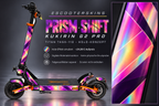 KUKIRIN G2 PRO SKIN | PRISM SHIFT – Holo-Effekt simuliert; +24,99 EUR Aufpreis. Digitale Materialsimulation, keine physische Druckprobe. Nur Body-Skin; Scooter und Felgenaufkleber nicht enthalten.
