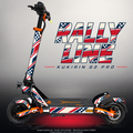KUKIRIN G2 PRO SKIN | RALLY LINE – Designvisualisierung mit Licht in der Skinfarbe; Scooter nicht enthalten, Beleuchtung separat erhältlich