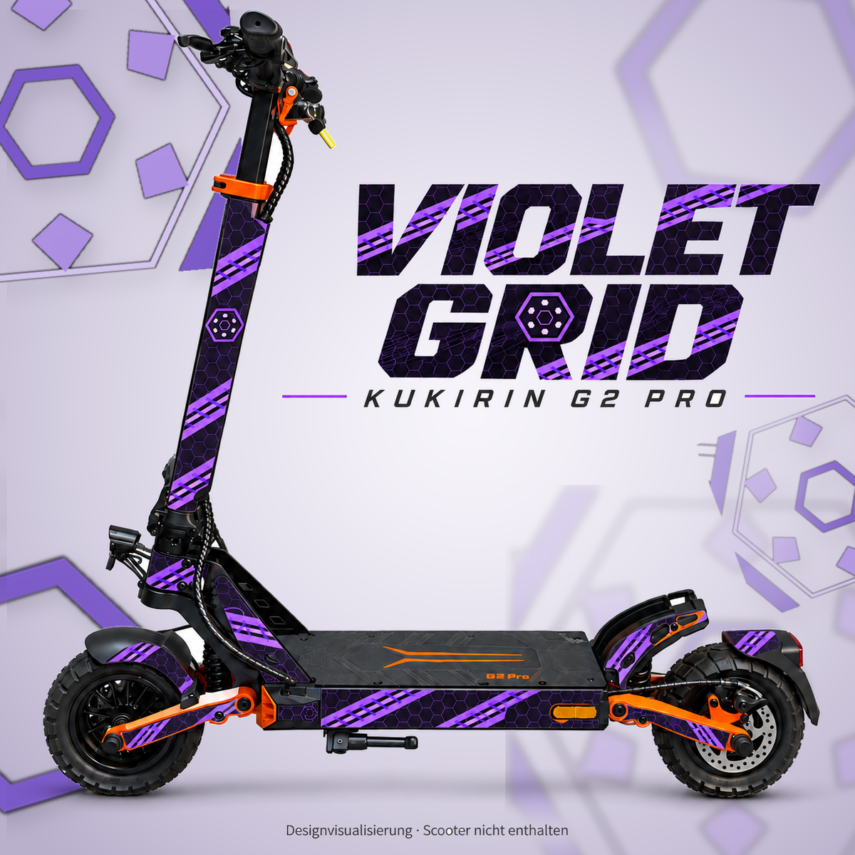Kukirin G2 Pro Skin – VIOLET GRID