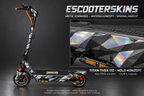 SEGWAY NINEBOT MAX G3 PRO SKIN | ARCTIC COMMANDO – Holo-Effekt simuliert; +24,99 EUR Aufpreis. Digitale Materialsimulation, keine physische Druckprobe. Nur Body-Skin; Trittbrett und Felgenaufkleber separat; Scooter nicht enthalten.