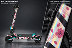 HITWAY H11 SKIN | SAKURA INK – Holo-Effekt simuliert; +24,99 EUR Aufpreis. Digitale Materialsimulation, keine physische Druckprobe. Nur Body-Skin; Scooter und Felgenaufkleber nicht enthalten.