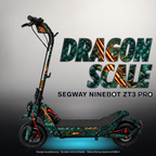 SEGWAY NINEBOT ZT3 PRO / ZT3 PRO D SKIN | DRAGON SCALE – Designvisualisierung mit Licht in der Skinfarbe; Scooter nicht enthalten, Beleuchtung separat erhältlich
