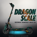 SEGWAY NINEBOT G3 / G3 D / G3 E SKIN | DRAGON SCALE – Designvisualisierung mit Licht in der Skinfarbe; Scooter nicht enthalten, Beleuchtung separat erhältlich