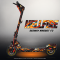 SEGWAY NINEBOT F3 / F3 PRO SKIN | HELLFIRE – Designvisualisierung mit Licht in der Skinfarbe; Scooter nicht enthalten, Beleuchtung separat erhältlich