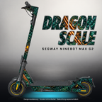 SEGWAY NINEBOT G2 MAX SKIN | DRAGON SCALE – Designvisualisierung mit Licht in der Skinfarbe; Scooter nicht enthalten, Beleuchtung separat erhältlich