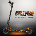 SEGWAY NINEBOT G2 MAX SKIN | HELLFIRE – Designvisualisierung mit Licht in der Skinfarbe; Scooter nicht enthalten, Beleuchtung separat erhältlich