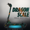 VMAX NEW VX4 SKIN | DRAGON SCALE – Designvisualisierung mit Licht in der Skinfarbe; Scooter nicht enthalten, Beleuchtung separat erhältlich