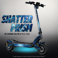 IO HAWK ELITE X 1.0 / 2.0 SKIN | SHATTER PRISM – Designvisualisierung mit Licht in der Skinfarbe; Scooter nicht enthalten, Beleuchtung separat erhältlich