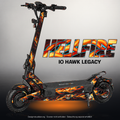IO HAWK LEGACY SKIN | HELLFIRE – Designvisualisierung mit Licht in der Skinfarbe; Scooter nicht enthalten, Beleuchtung separat erhältlich