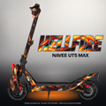 NAVEE UT5 MAX SKIN | HELLFIRE – Designvisualisierung mit Licht in der Skinfarbe; Scooter nicht enthalten, Beleuchtung separat erhältlich