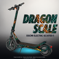 XIAOMI ELECTRIC SCOOTER 6 SKIN | DRAGON SCALE – Designvisualisierung mit Licht in der Skinfarbe; Scooter nicht enthalten, Beleuchtung separat erhältlich