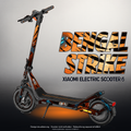 XIAOMI ELECTRIC SCOOTER 6 SKIN | BENGAL STRIKE – Designvisualisierung mit Licht in der Skinfarbe; Scooter nicht enthalten, Beleuchtung separat erhältlich