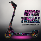 SEGWAY NINEBOT F3 / F3 PRO SKIN | NEON TRIBAL – Designvisualisierung mit Licht in der Skinfarbe; Scooter nicht enthalten, Beleuchtung separat erhältlich
