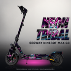 SEGWAY NINEBOT G3 / G3 D / G3 E SKIN | NEON TRIBAL – Designvisualisierung mit Licht in der Skinfarbe; Scooter nicht enthalten, Beleuchtung separat erhältlich