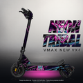 VMAX NEW VX4 SKIN | NEON TRIBAL – Designvisualisierung mit Licht in der Skinfarbe; Scooter nicht enthalten, Beleuchtung separat erhältlich