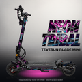 TEVERUN BLADE MINI / PRO / ULTRA SKIN | NEON TRIBAL – Designvisualisierung mit Licht in der Skinfarbe; Scooter nicht enthalten, Beleuchtung separat erhältlich