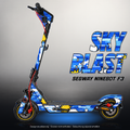 SEGWAY NINEBOT F3 / F3 PRO SKIN | SKY BLAST – Designvisualisierung mit Licht in der Skinfarbe; Scooter nicht enthalten, Beleuchtung separat erhältlich