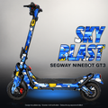SEGWAY NINEBOT GT3 SKIN | SKY BLAST – Designvisualisierung mit Licht in der Skinfarbe; Scooter nicht enthalten, Beleuchtung separat erhältlich