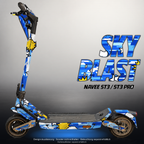 NAVEE ST3 / ST3 PRO SKIN | SKY BLAST – Designvisualisierung mit Licht in der Skinfarbe; Scooter nicht enthalten, Beleuchtung separat erhältlich