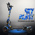 TEVERUN BLADE MINI / PRO / ULTRA SKIN | SKY BLAST – Designvisualisierung mit Licht in der Skinfarbe; Scooter nicht enthalten, Beleuchtung separat erhältlich
