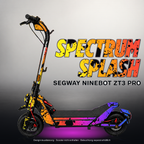 SEGWAY NINEBOT ZT3 PRO / ZT3 PRO D SKIN | SPECTRUM SPLASH – Designvisualisierung mit Licht in der Skinfarbe; Scooter nicht enthalten, Beleuchtung separat erhältlich