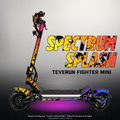 TEVERUN FIGHTER MINI / PRO SKIN | SPECTRUM SPLASH – Designvisualisierung mit Licht in der Skinfarbe; Scooter nicht enthalten, Beleuchtung separat erhältlich