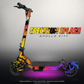 APOLLO CITY / CITY PRO (2022–2024) SKIN | SPECTRUM SPLASH – Designvisualisierung mit Licht in der Skinfarbe; Scooter nicht enthalten, Beleuchtung separat erhältlich