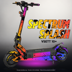 VSETT 10+ SKIN | SPECTRUM SPLASH – Designvisualisierung mit Licht in der Skinfarbe; Scooter nicht enthalten, Beleuchtung separat erhältlich