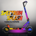 YADEA ELITEPRIME SKIN | SPECTRUM SPLASH – Designvisualisierung mit Licht in der Skinfarbe; Scooter nicht enthalten, Beleuchtung separat erhältlich