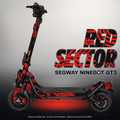 SEGWAY NINEBOT GT3 SKIN | RED SECTOR – Designvisualisierung mit Licht in der Skinfarbe; Scooter nicht enthalten, Beleuchtung separat erhältlich