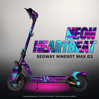 SEGWAY NINEBOT G3 / G3 D / G3 E SKIN | NEON HEARTBEAT – Designvisualisierung mit Licht in der Skinfarbe; Scooter nicht enthalten, Beleuchtung separat erhältlich
