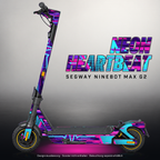SEGWAY NINEBOT G2 MAX SKIN | NEON HEARTBEAT – Designvisualisierung mit Licht in der Skinfarbe; Scooter nicht enthalten, Beleuchtung separat erhältlich