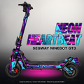 SEGWAY NINEBOT GT3 SKIN | NEON HEARTBEAT – Designvisualisierung mit Licht in der Skinfarbe; Scooter nicht enthalten, Beleuchtung separat erhältlich