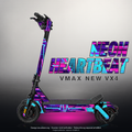 VMAX NEW VX4 SKIN | NEON HEARTBEAT – Designvisualisierung mit Licht in der Skinfarbe; Scooter nicht enthalten, Beleuchtung separat erhältlich