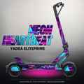 YADEA ELITEPRIME SKIN | NEON HEARTBEAT – Designvisualisierung mit Licht in der Skinfarbe; Scooter nicht enthalten, Beleuchtung separat erhältlich