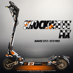 NAVEE ST3 / ST3 PRO SKIN | SHOCKWAVE MX – Designvisualisierung mit Licht in der Skinfarbe; Scooter nicht enthalten, Beleuchtung separat erhältlich