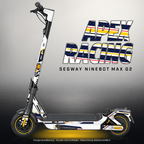SEGWAY NINEBOT G2 MAX SKIN | APEX RACING – Designvisualisierung mit Licht in der Skinfarbe; Scooter nicht enthalten, Beleuchtung separat erhältlich