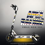 VMAX NEW VX4 SKIN | APEX RACING – Designvisualisierung mit Licht in der Skinfarbe; Scooter nicht enthalten, Beleuchtung separat erhältlich