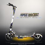 TRITTBRETT FRITZ SKIN | APEX RACING – Designvisualisierung mit Licht in der Skinfarbe; Scooter nicht enthalten, Beleuchtung separat erhältlich