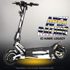 IO HAWK LEGACY SKIN | APEX RACING – Designvisualisierung mit Licht in der Skinfarbe; Scooter nicht enthalten, Beleuchtung separat erhältlich