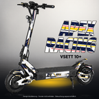 VSETT 10+ SKIN | APEX RACING – Designvisualisierung mit Licht in der Skinfarbe; Scooter nicht enthalten, Beleuchtung separat erhältlich