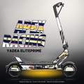 YADEA ELITEPRIME SKIN | APEX RACING – Designvisualisierung mit Licht in der Skinfarbe; Scooter nicht enthalten, Beleuchtung separat erhältlich