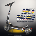 XIAOMI ELECTRIC SCOOTER 6 SKIN | APEX RACING – Designvisualisierung mit Licht in der Skinfarbe; Scooter nicht enthalten, Beleuchtung separat erhältlich