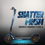 SEGWAY NINEBOT F40D II SKIN | SHATTER PRISM – Designvisualisierung mit Licht in der Skinfarbe; Scooter nicht enthalten, Beleuchtung separat erhältlich