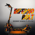 SEGWAY NINEBOT ZT3 PRO / ZT3 PRO D SKIN | INFERNO BOLT – Designvisualisierung mit Licht in der Skinfarbe; Scooter nicht enthalten, Beleuchtung separat erhältlich