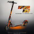 XIAOMI M365 / 1S / ESSENTIAL / MI 3 SKIN | INFERNO BOLT – Designvisualisierung mit Licht in der Skinfarbe; Scooter nicht enthalten, Beleuchtung separat erhältlich