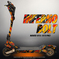 NAVEE ST3 / ST3 PRO SKIN | INFERNO BOLT – Designvisualisierung mit Licht in der Skinfarbe; Scooter nicht enthalten, Beleuchtung separat erhältlich