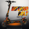 VSETT 10+ SKIN | INFERNO BOLT – Designvisualisierung mit Licht in der Skinfarbe; Scooter nicht enthalten, Beleuchtung separat erhältlich